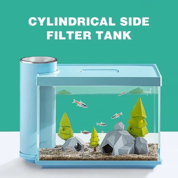 YEE NEPALL Side Filter Fish Tank 35x17x22cm