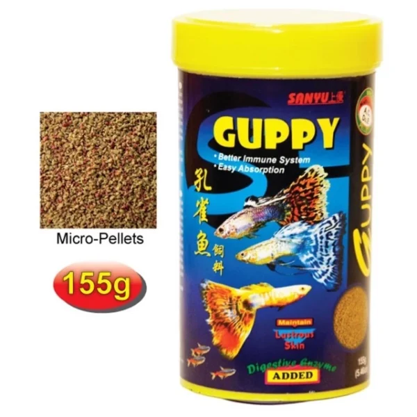Sanyu Guppy Mini Floating Pellets 155g