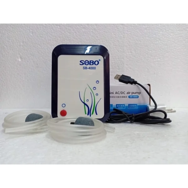 SOBO SB4000 AC DC Air Pump L13cm W9.5cm H5cm