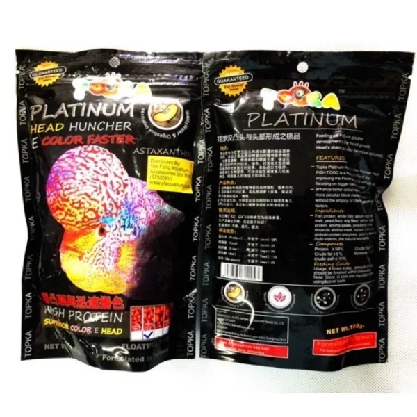 Topka Platinum Flowerhorn Fish Food 100g