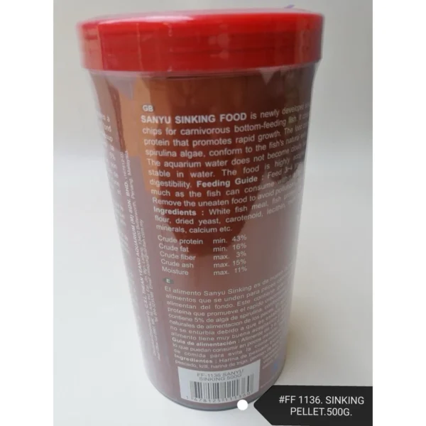 Sanyu Sinking Small Pellets 500g