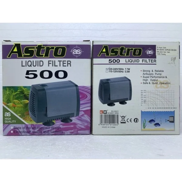 Astro 500 Aquarium Submersible Water Pump